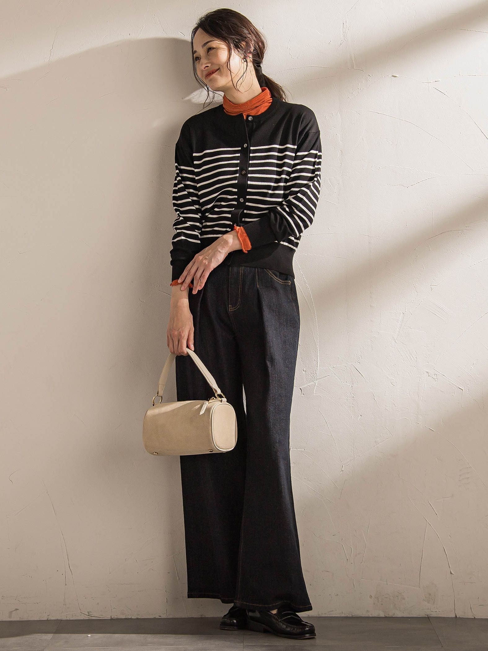 【WEB限定】クルーネックカーディガン≪11号あり/洗える≫