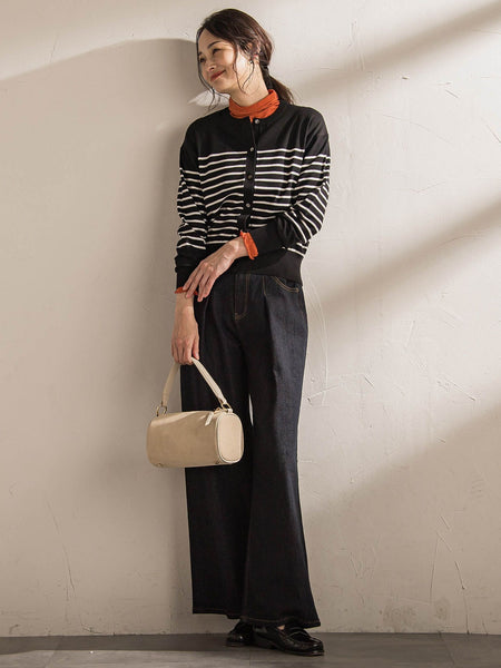 【WEB限定】クルーネックカーディガン≪11号あり/洗える≫