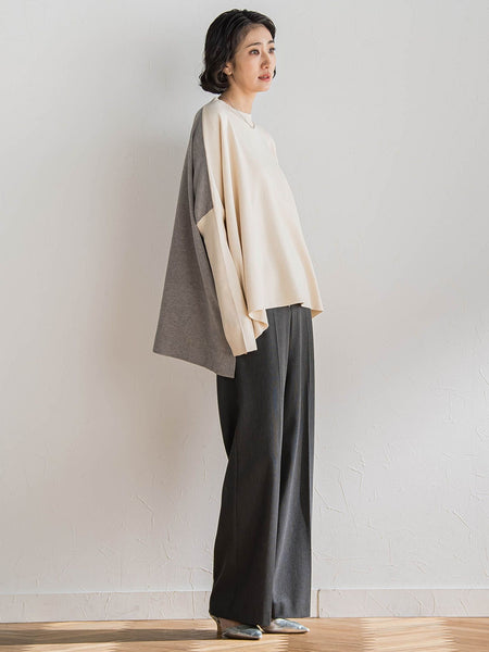 エクセレントウォーム裏起毛ワイドパンツ