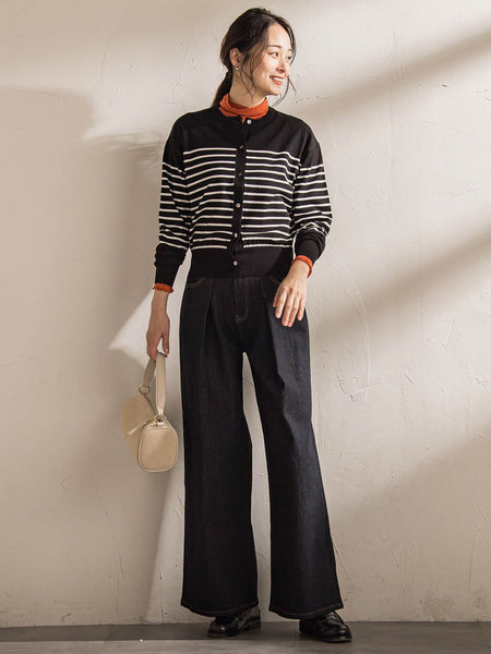 【WEB限定】クルーネックカーディガン≪11号あり/洗える≫