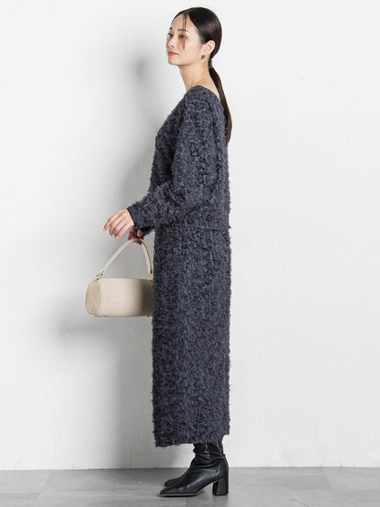 【コラボ商品】エディター東原妙子 × LAUTREAMONT /フェザージャガードタイトスカート