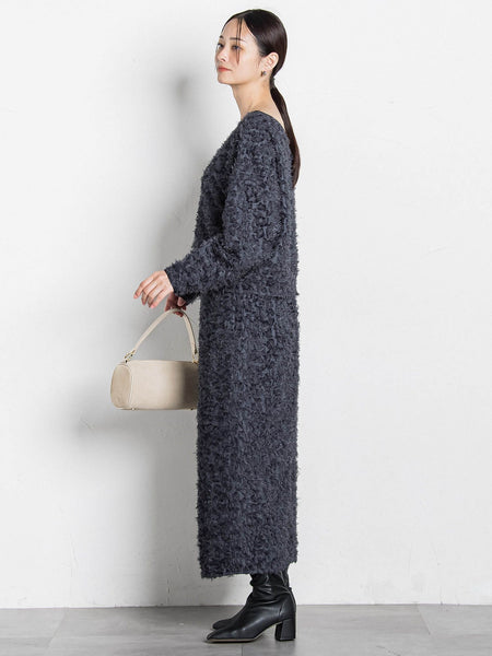 【コラボ商品】エディター東原妙子 × LAUTREAMONT /フェザージャガードタイトスカート