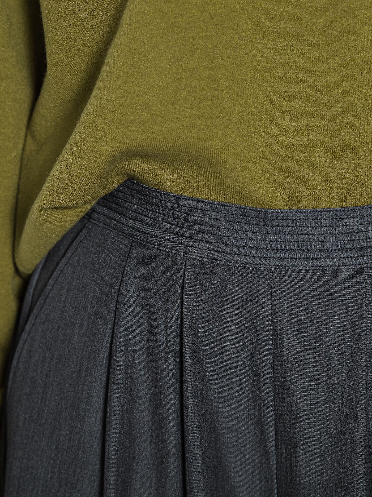 【新色追加】フレアヘムキュロットパンツ≪洗濯機で洗える≫