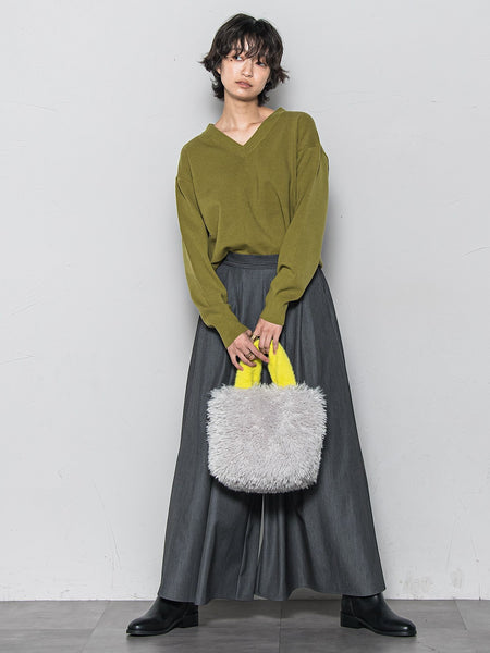 【新色追加】フレアヘムキュロットパンツ≪洗濯機で洗える≫