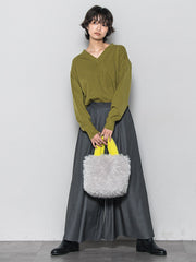 【新色追加】フレアヘムキュロットパンツ≪洗濯機で洗える≫