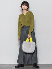 【新色追加】フレアヘムキュロットパンツ≪洗濯機で洗える≫