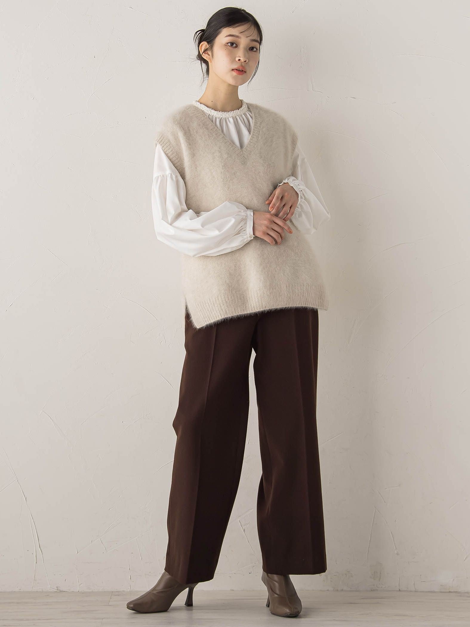 【新色追加】両面起毛ストレッチパンツ≪洗濯機で洗える≫