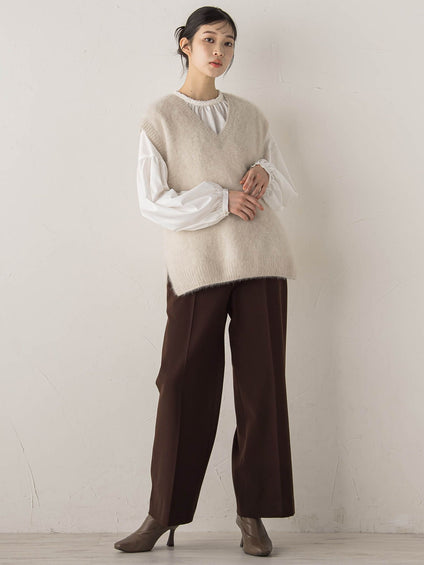 【新色追加】両面起毛ストレッチパンツ≪洗濯機で洗える≫