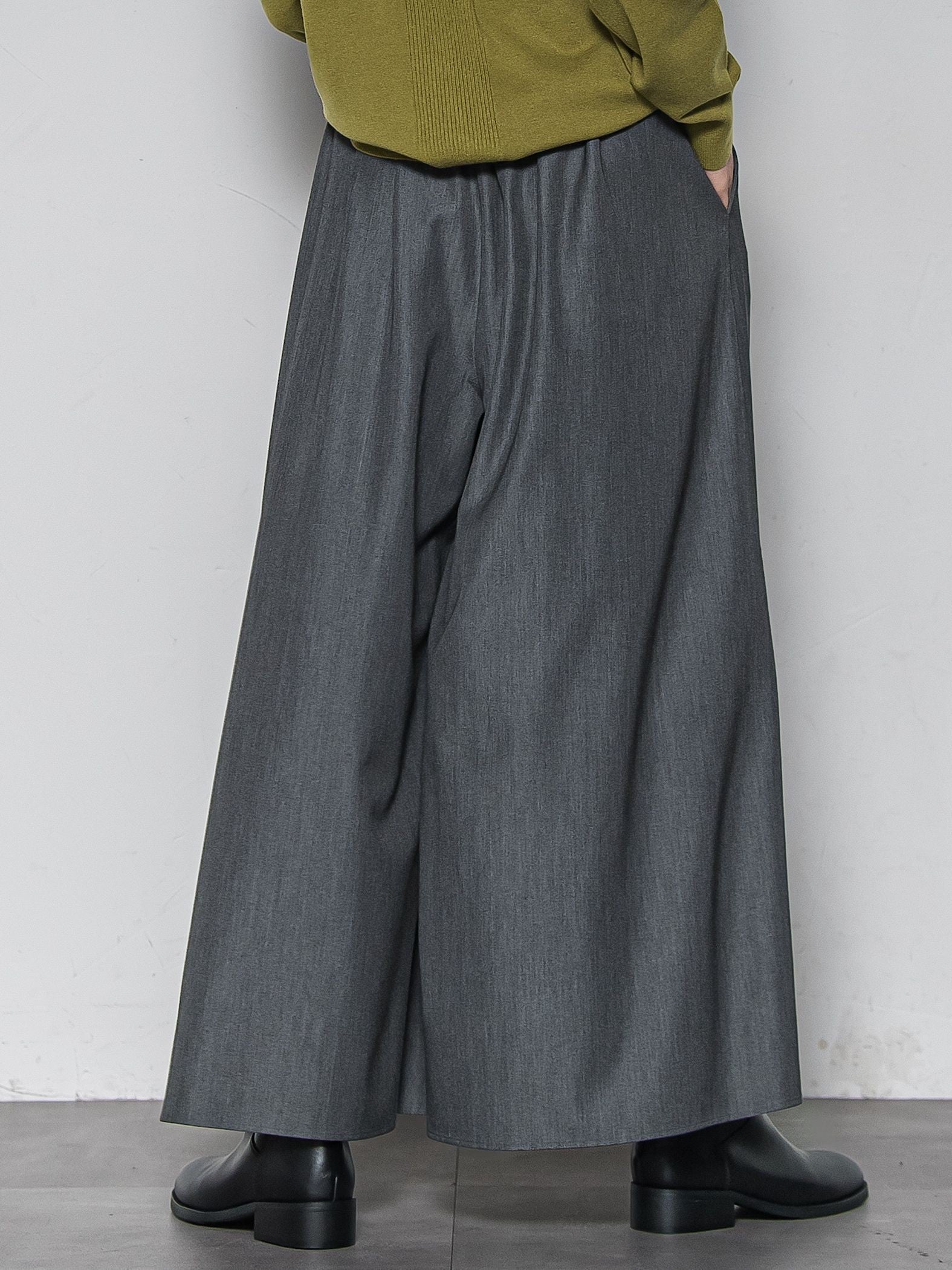 【新色追加】フレアヘムキュロットパンツ≪洗濯機で洗える≫