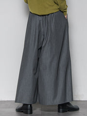 【新色追加】フレアヘムキュロットパンツ≪洗濯機で洗える≫