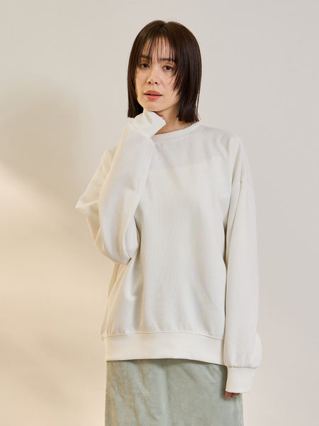 オーバーサイズダブルフェイスプルオーバー