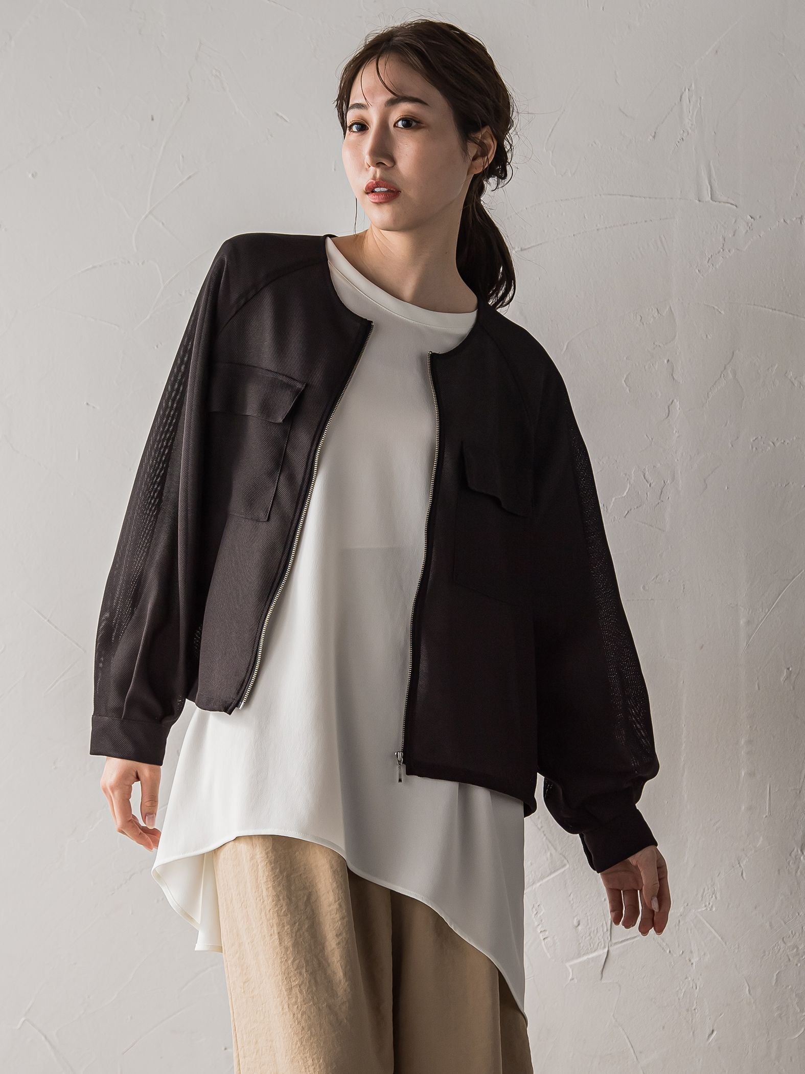 【WEB限定】メッシュブルゾン