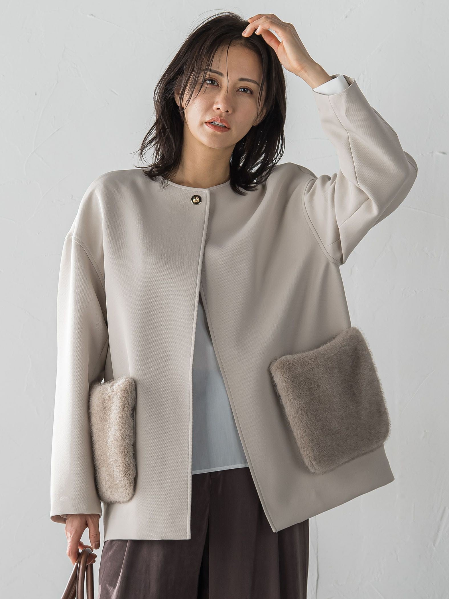 トリプルクロスファーポケットジャケット≪手洗い可能≫