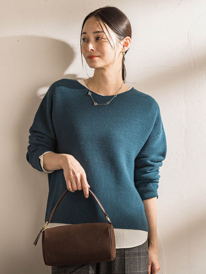 ホールガーメントガーターニット≪洗える≫