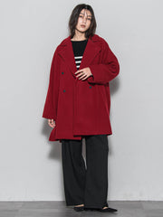 【一瞬で楽とキレイを叶える】裏起毛イージーワイドパンツ≪手洗い可能≫