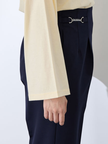 ハイゲージ天竺ボートネックプルオーバー