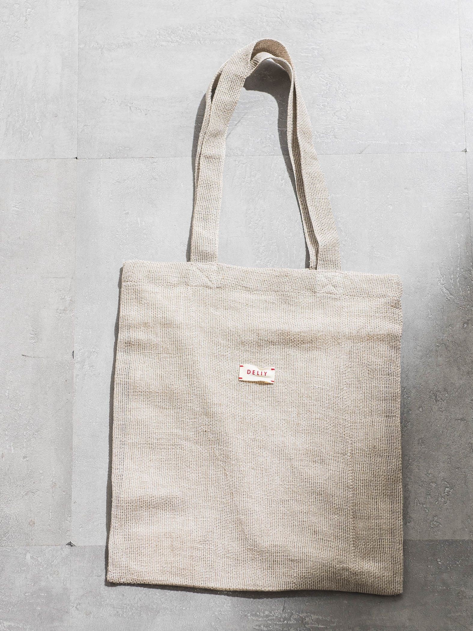 【WEB限定】【DELIY】LINEN RAMIE LENO WEAVE SHOULDER BAG