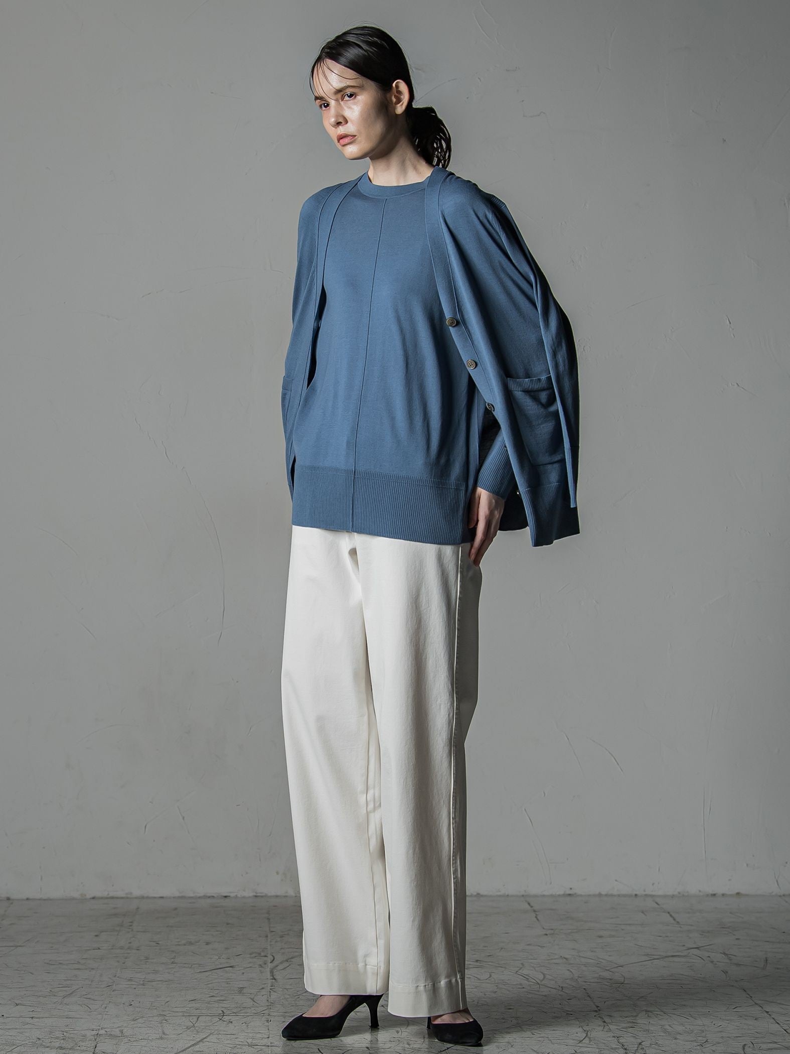 【大きいサイズ/手洗い可能】ECO　LUXニットプルオーバー
