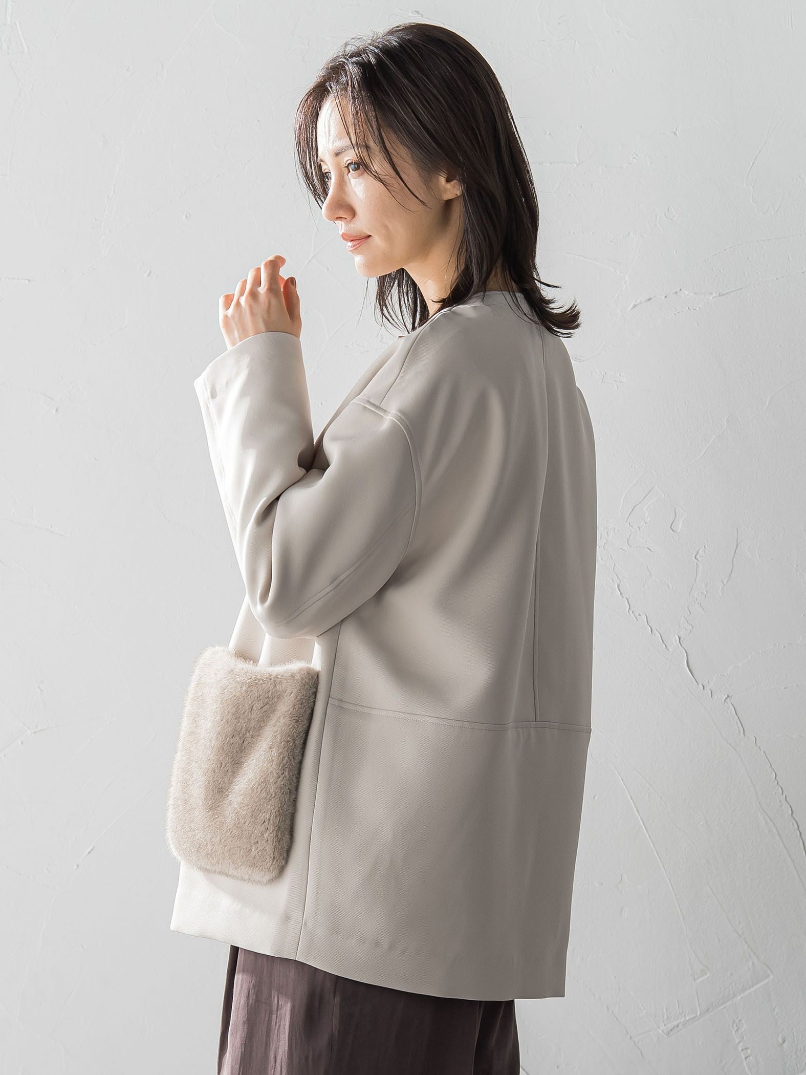 トリプルクロスファーポケットジャケット≪手洗い可能≫