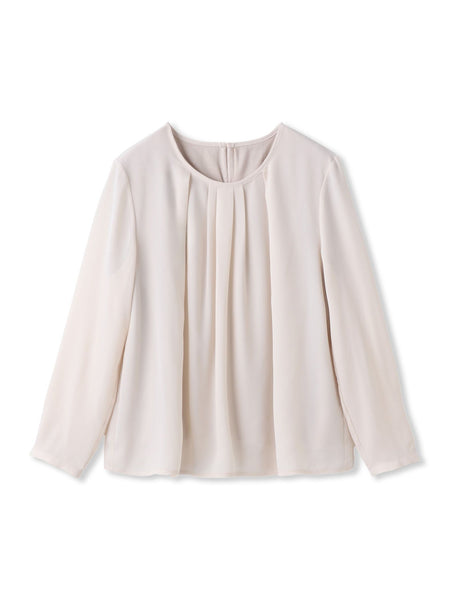 【WEB限定】こっそり暖かシフォンブラウス