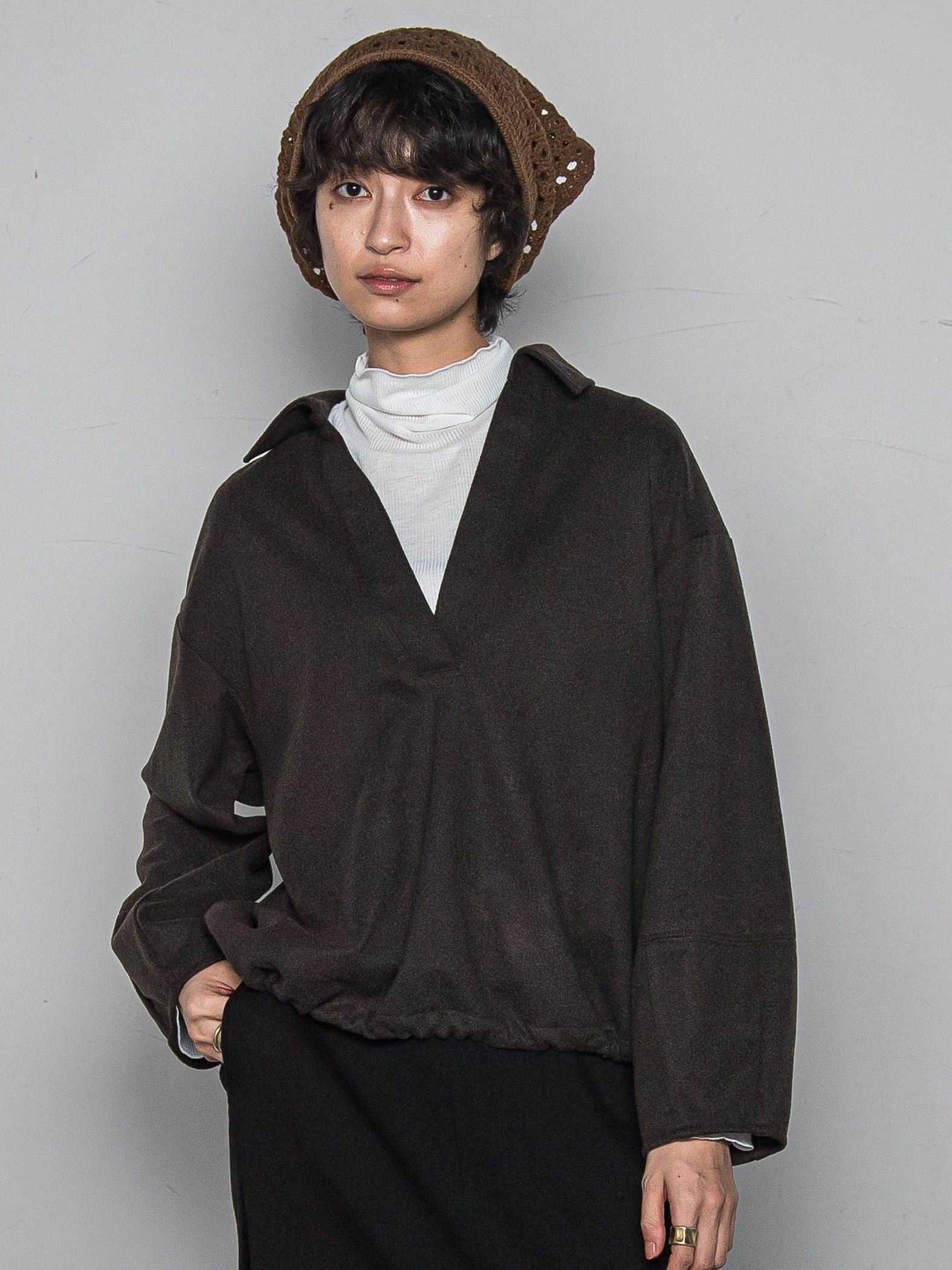 【楽・美・軽】スキッパーブラウス≪手洗い可能≫