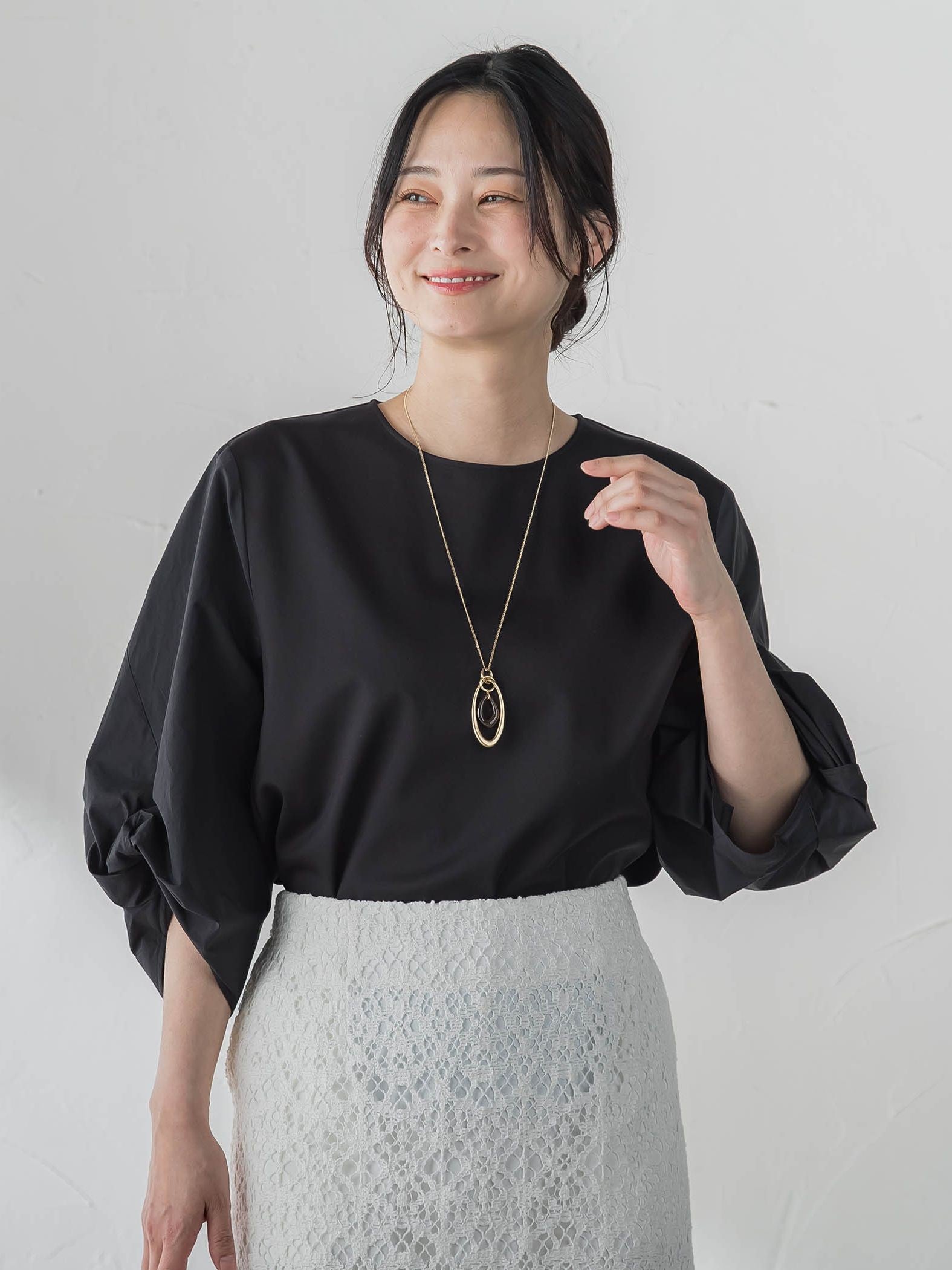 デザインスリーブプルオーバー