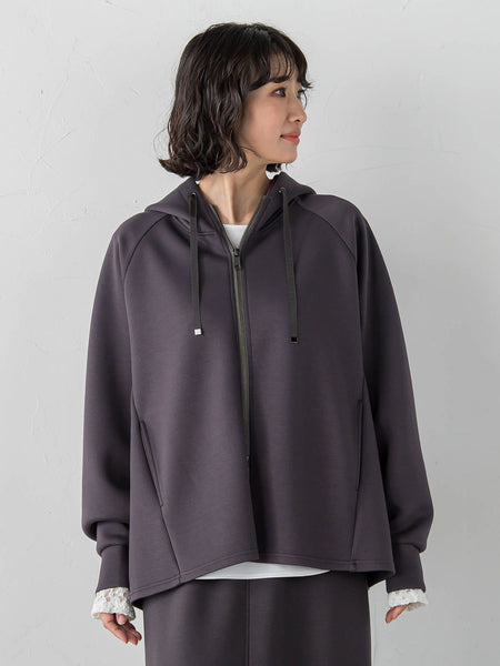 ストレッチダンボールジップパーカー
