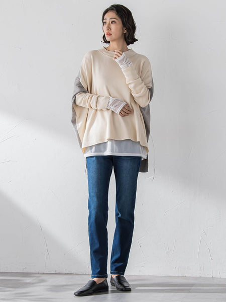 【WEB限定/大きいサイズ】”あたたか美脚”裏起毛デニム