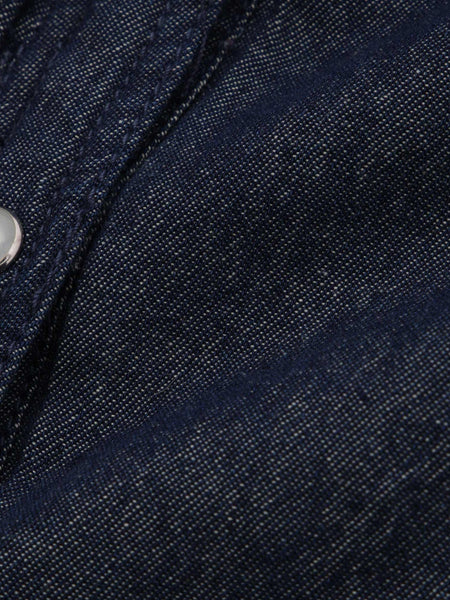 パデッドデニムビッグシャツ≪洗濯機で洗える≫