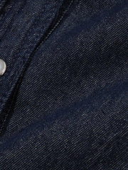 パデッドデニムビッグシャツ≪洗濯機で洗える≫