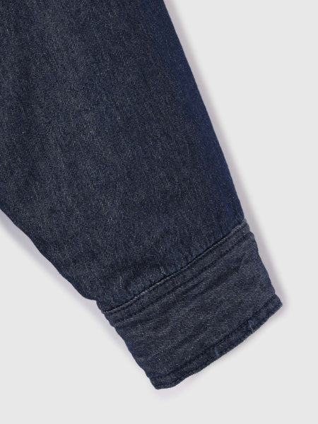 パデッドデニムビッグシャツ≪洗濯機で洗える≫