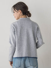 スーパーストレッチステンカーディガン≪洗濯機で洗える≫