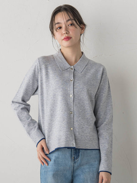 スーパーストレッチステンカーディガン≪洗濯機で洗える≫