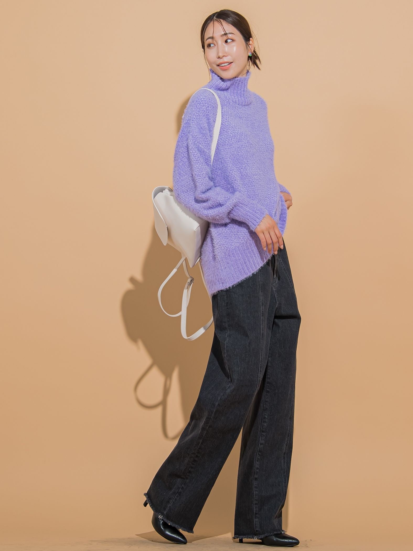 【KOREAN ITEM】フェイクレザーリュックショルダーバッグ