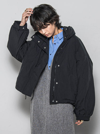 【WEB限定】中綿ボリュームショートブルゾン≪手洗い可能≫