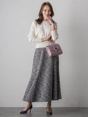 ツイードラメマーメイドスカート