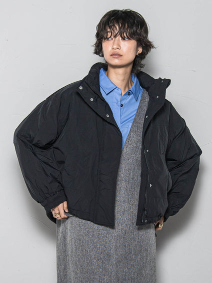 【WEB限定】中綿ボリュームショートブルゾン≪手洗い可能≫