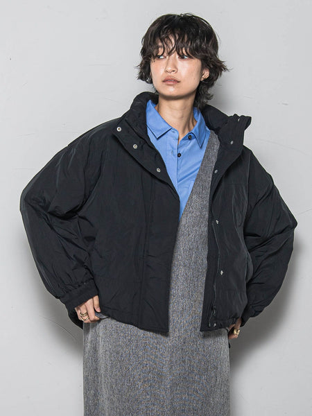 【WEB限定】中綿ボリュームショートブルゾン≪手洗い可能≫