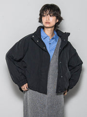 【WEB限定】中綿ボリュームショートブルゾン≪手洗い可能≫