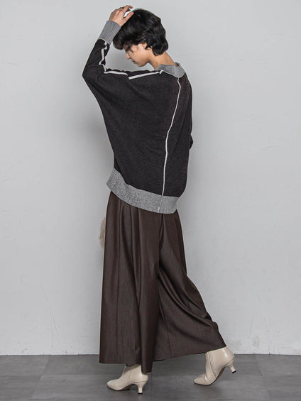 今日の気分で着回せるリバーシブルニット≪手洗い可能≫