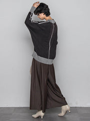 今日の気分で着回せるリバーシブルニット≪手洗い可能≫