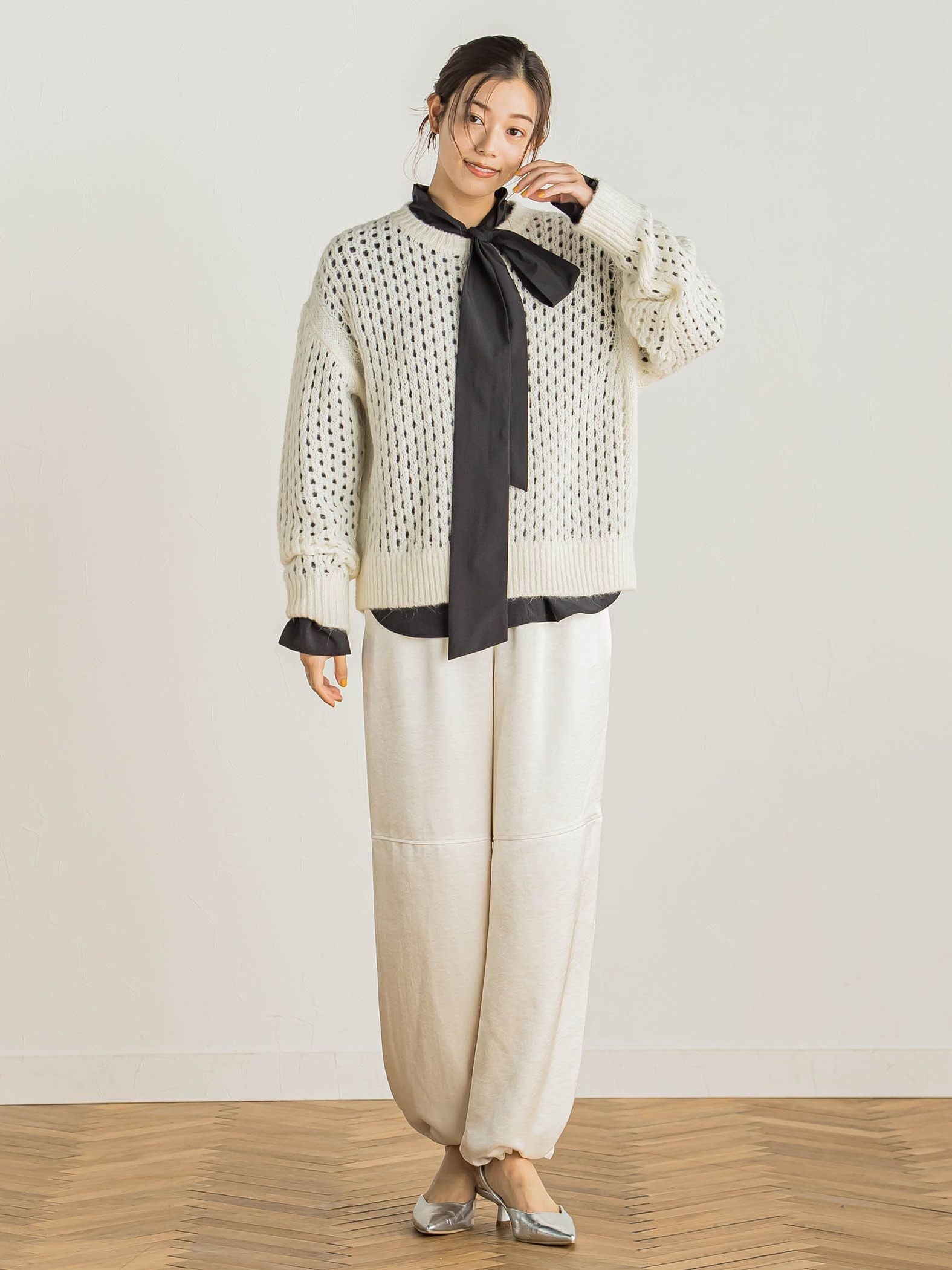 メッシュガラプルオーバー≪手洗い可能≫