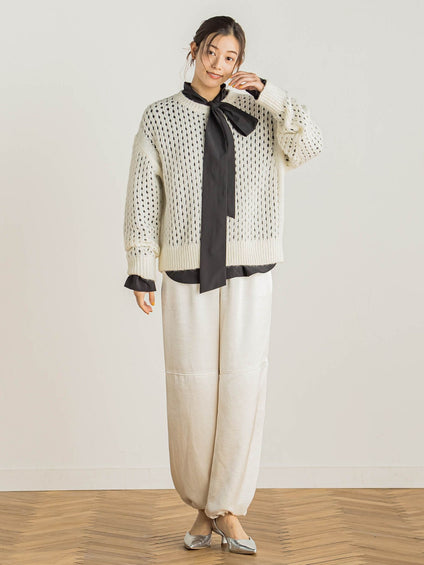 メッシュガラプルオーバー≪手洗い可能≫