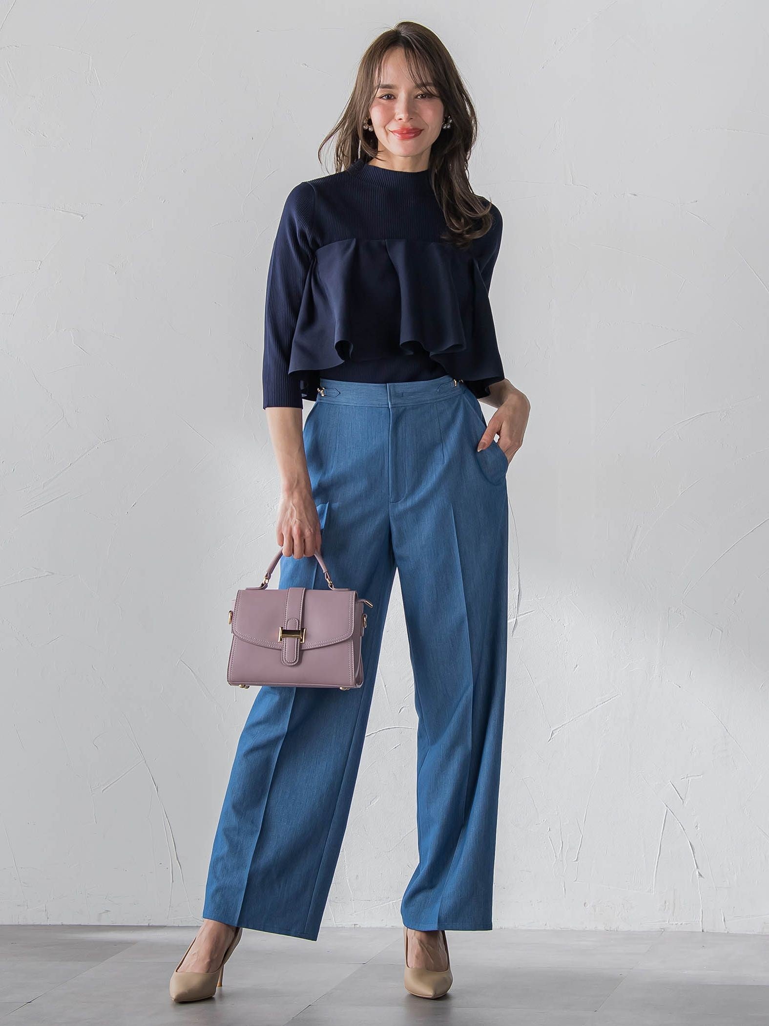 ケープ付き5wayニット