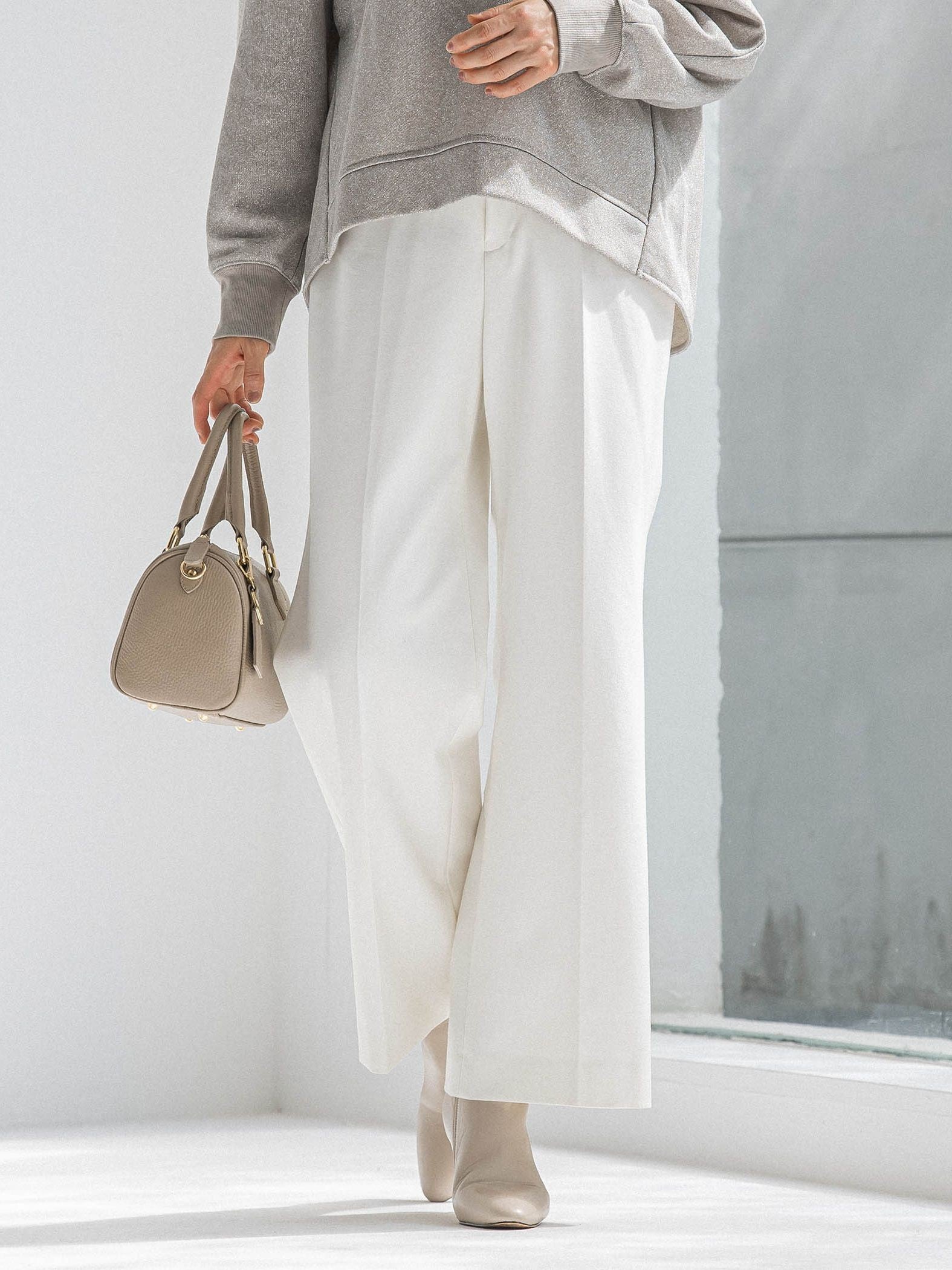 両面起毛ワイドパンツ≪WEB限定13号/洗える/セットアップ対応≫