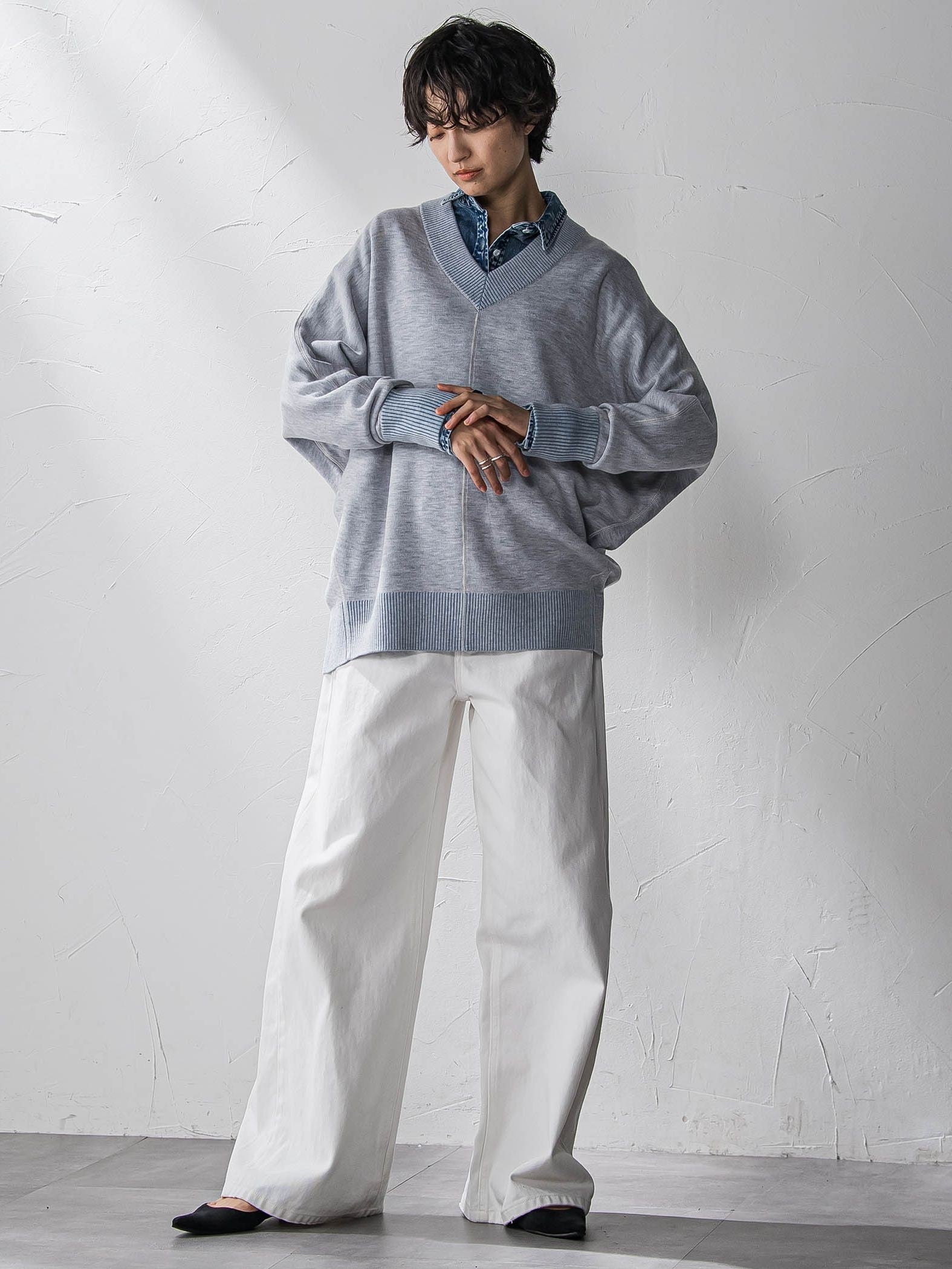 【新色追加】今日の気分で着回せるリバーシブルニット≪手洗い可能≫