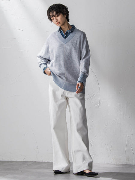 【新色追加】今日の気分で着回せるリバーシブルニット≪手洗い可能≫