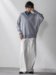 【新色追加】今日の気分で着回せるリバーシブルニット≪手洗い可能≫