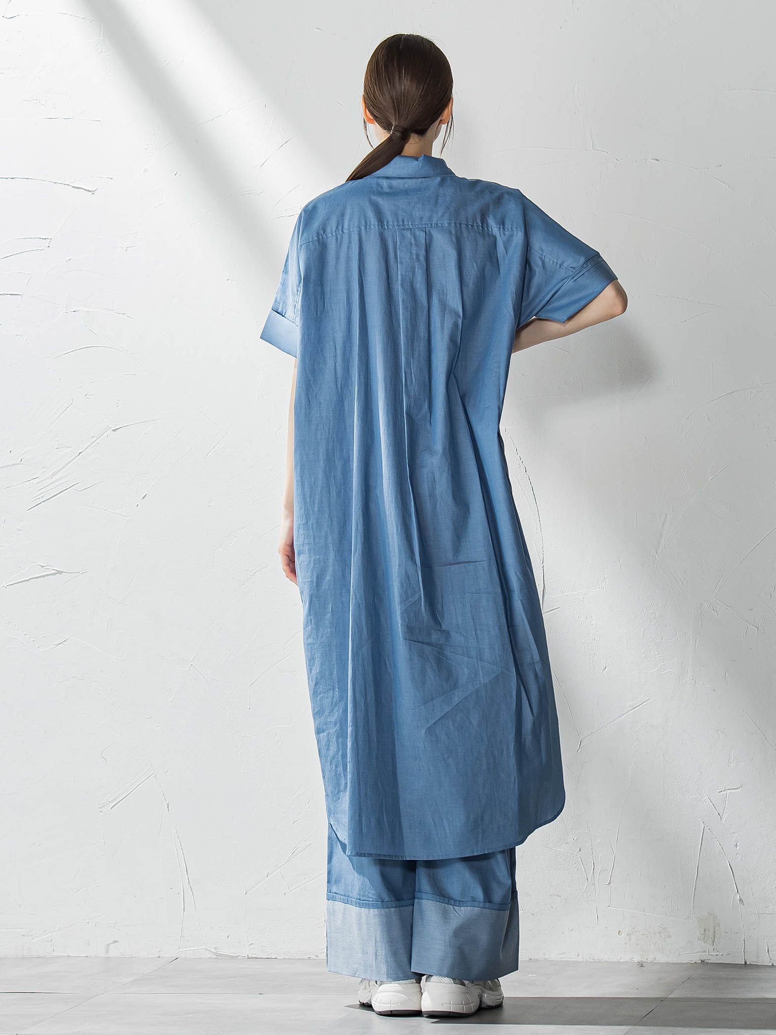 【biyori】ダンガリーワイドパンツ≪手洗い可能≫