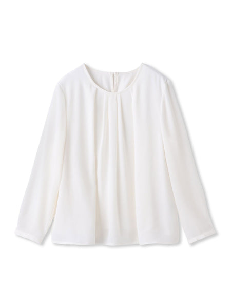 【WEB限定】こっそり暖かシフォンブラウス